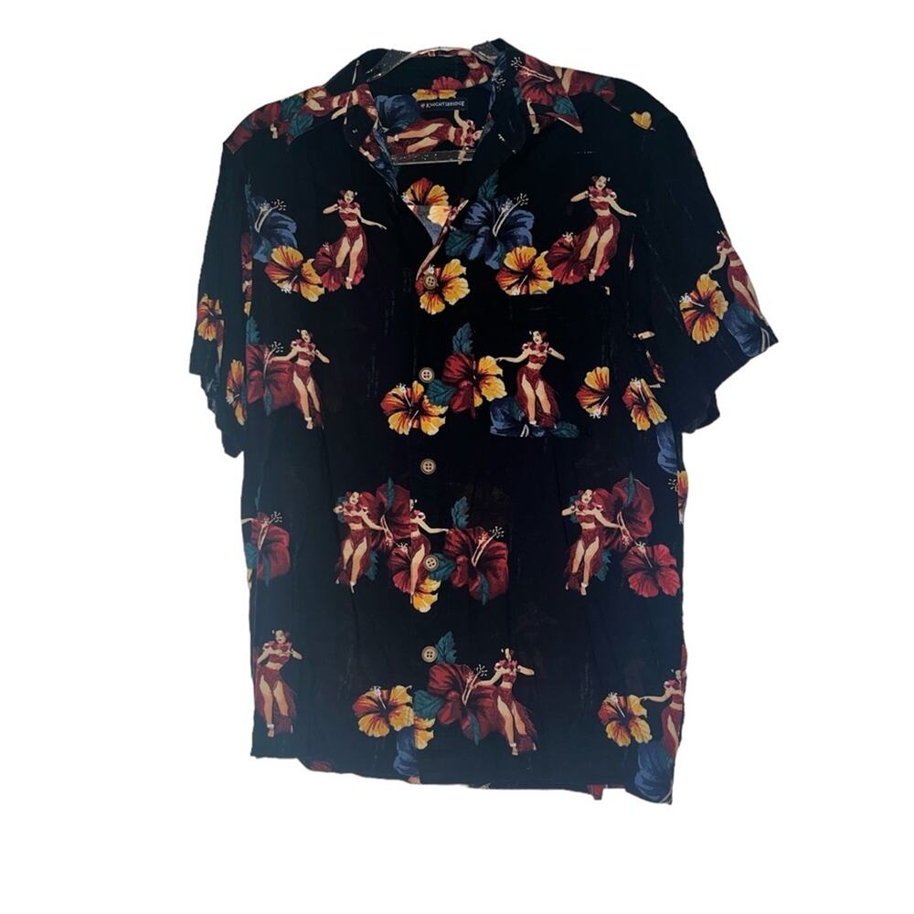Knightsbridge Hawaiian Button Down Lightweight Vintage Shirt